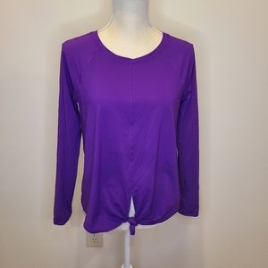 Lilly Pulitzer Luxletic Kieran Active Tie Front Top Size M